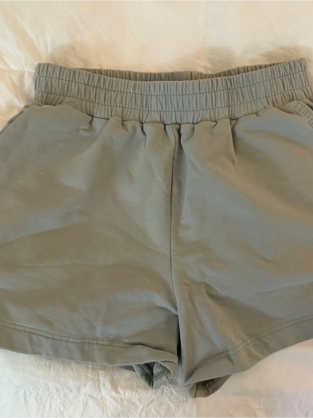 Meshki Women’s Elastic Waist Athletic Shorts - Sage Green